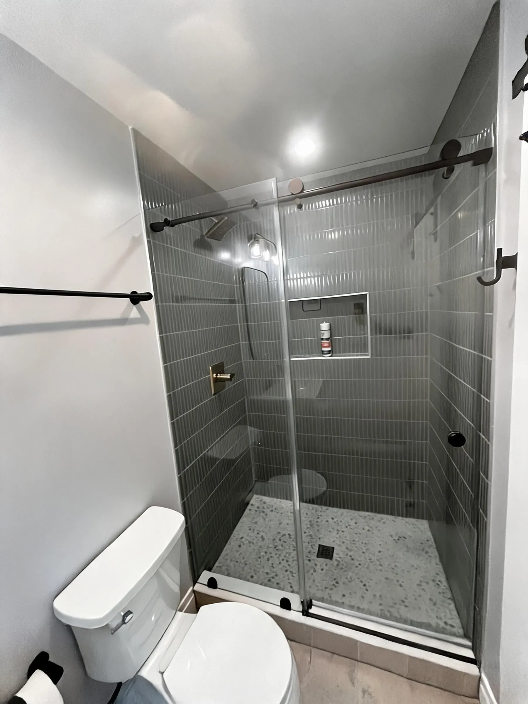 Space-Saving Sliding Shower Door | Chrome