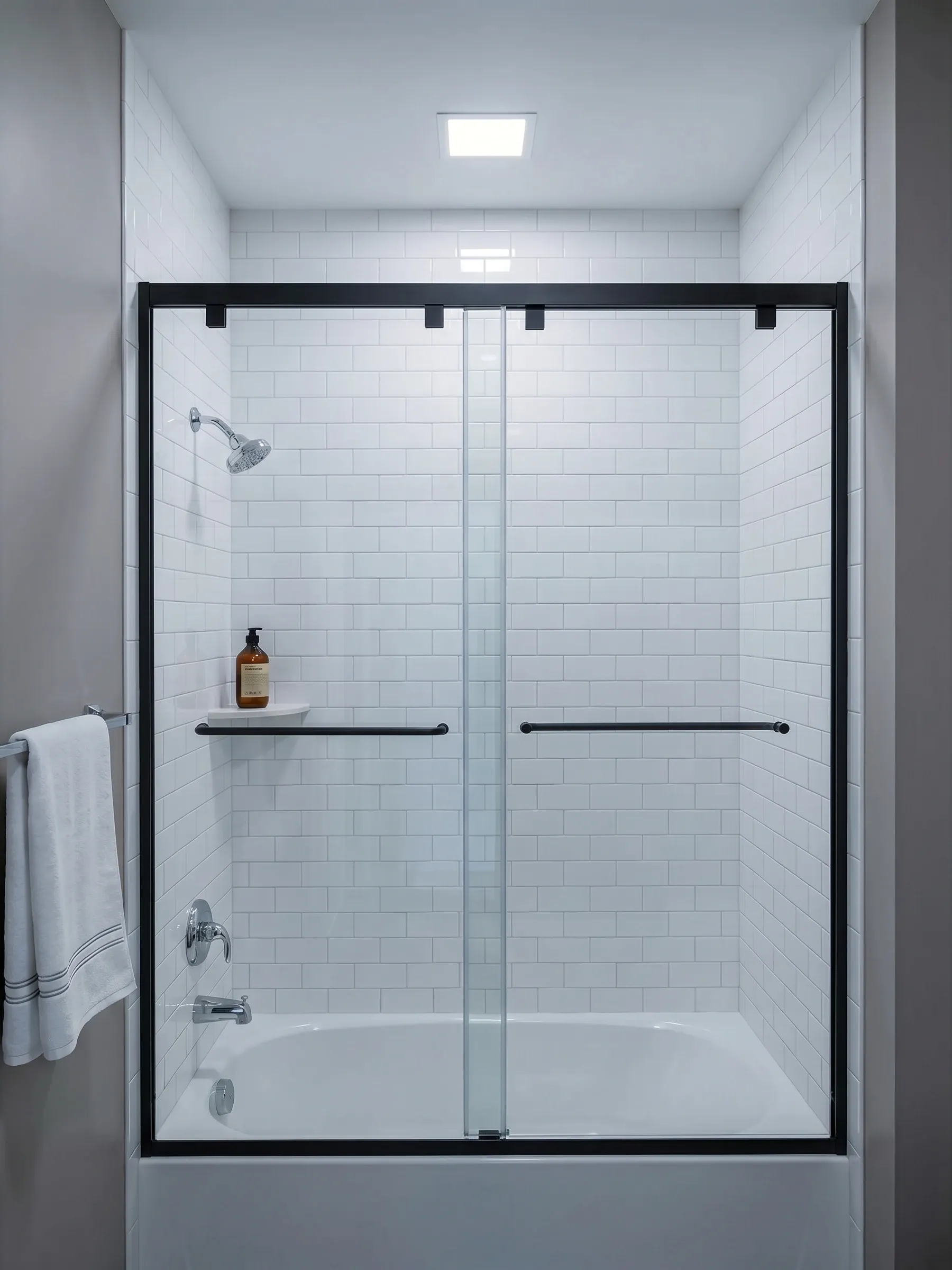 Mona | Bypass Sliding Door | Matte Black