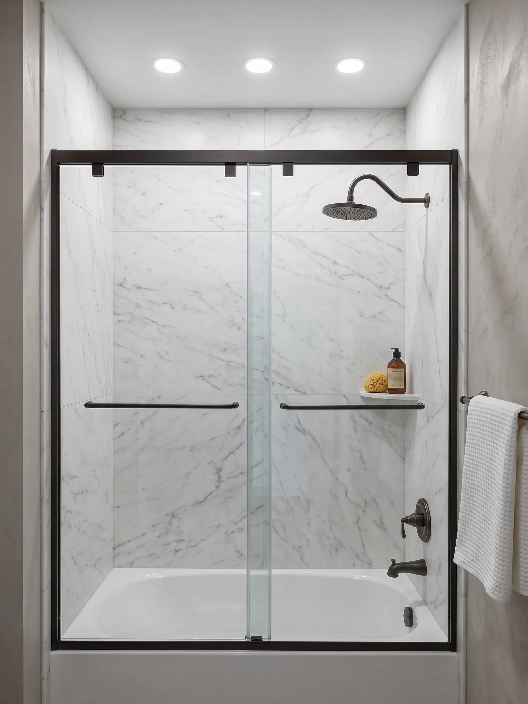 Mona | Bypass Sliding Door | Matte Black