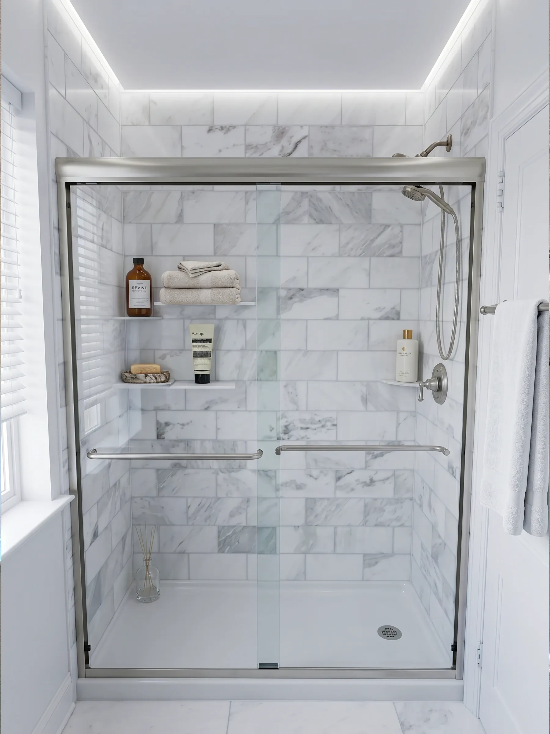 Sero | Luxury Bypass Door | Chrome