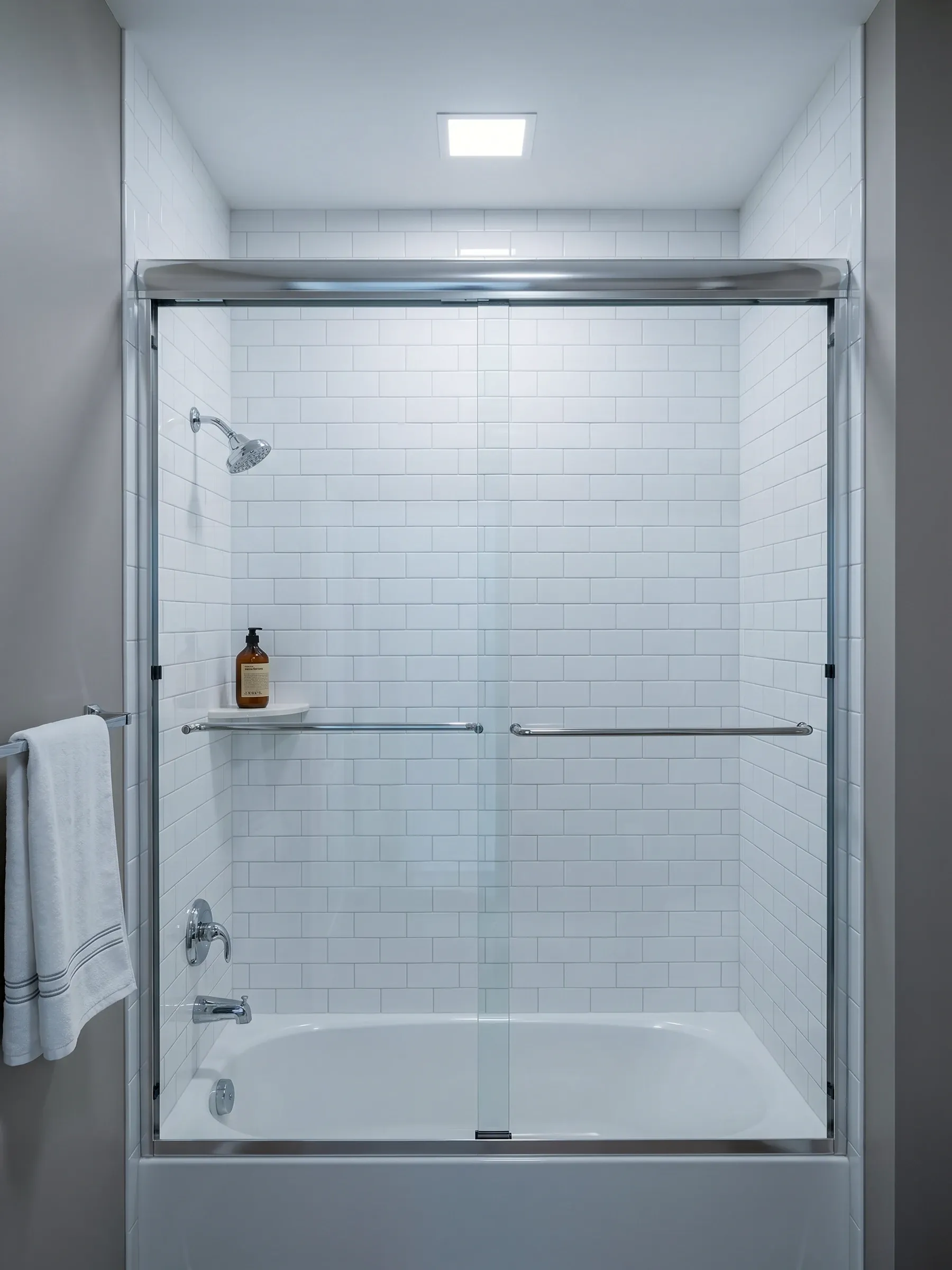 Sero | 2 Moving Panels Shower | Chrome