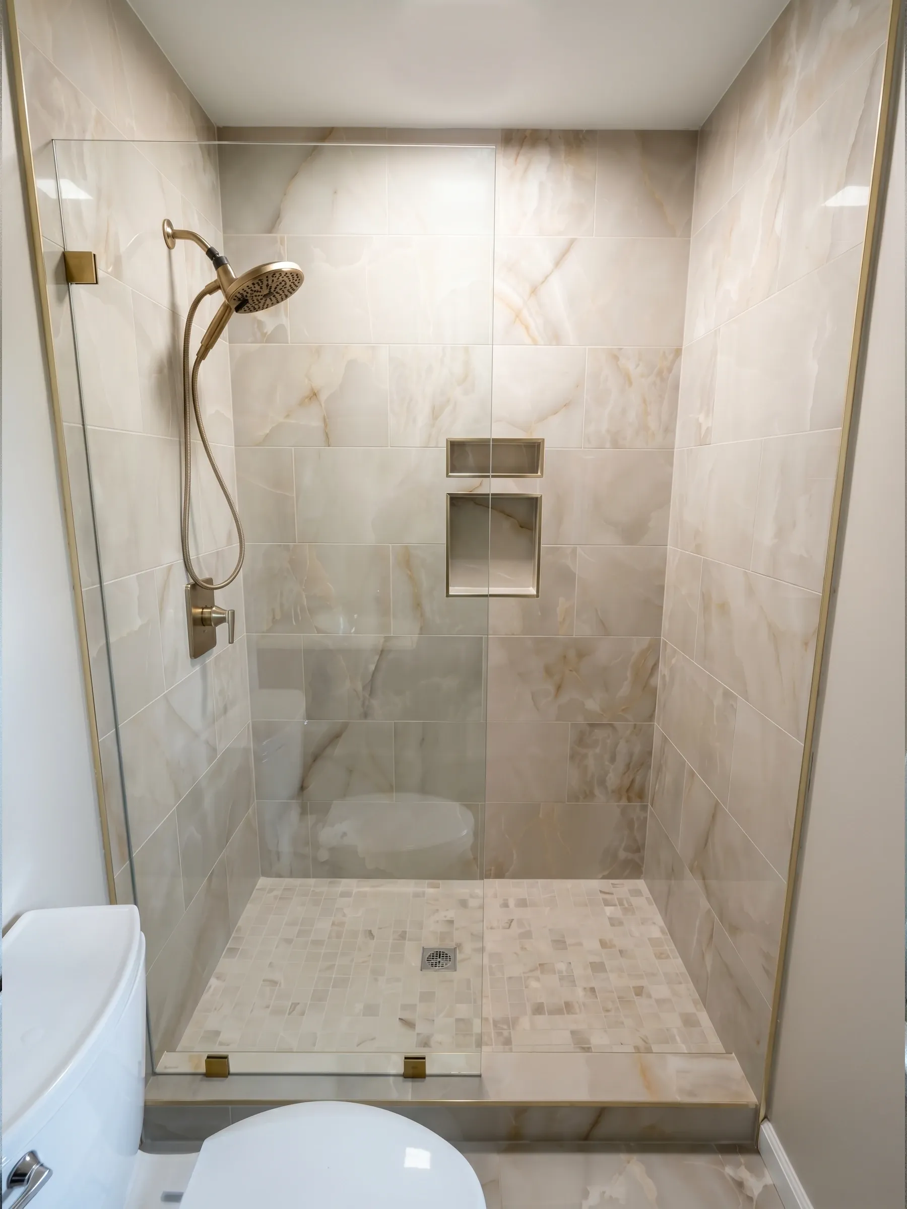 Tela | Tempered Shower Screen | Chrome