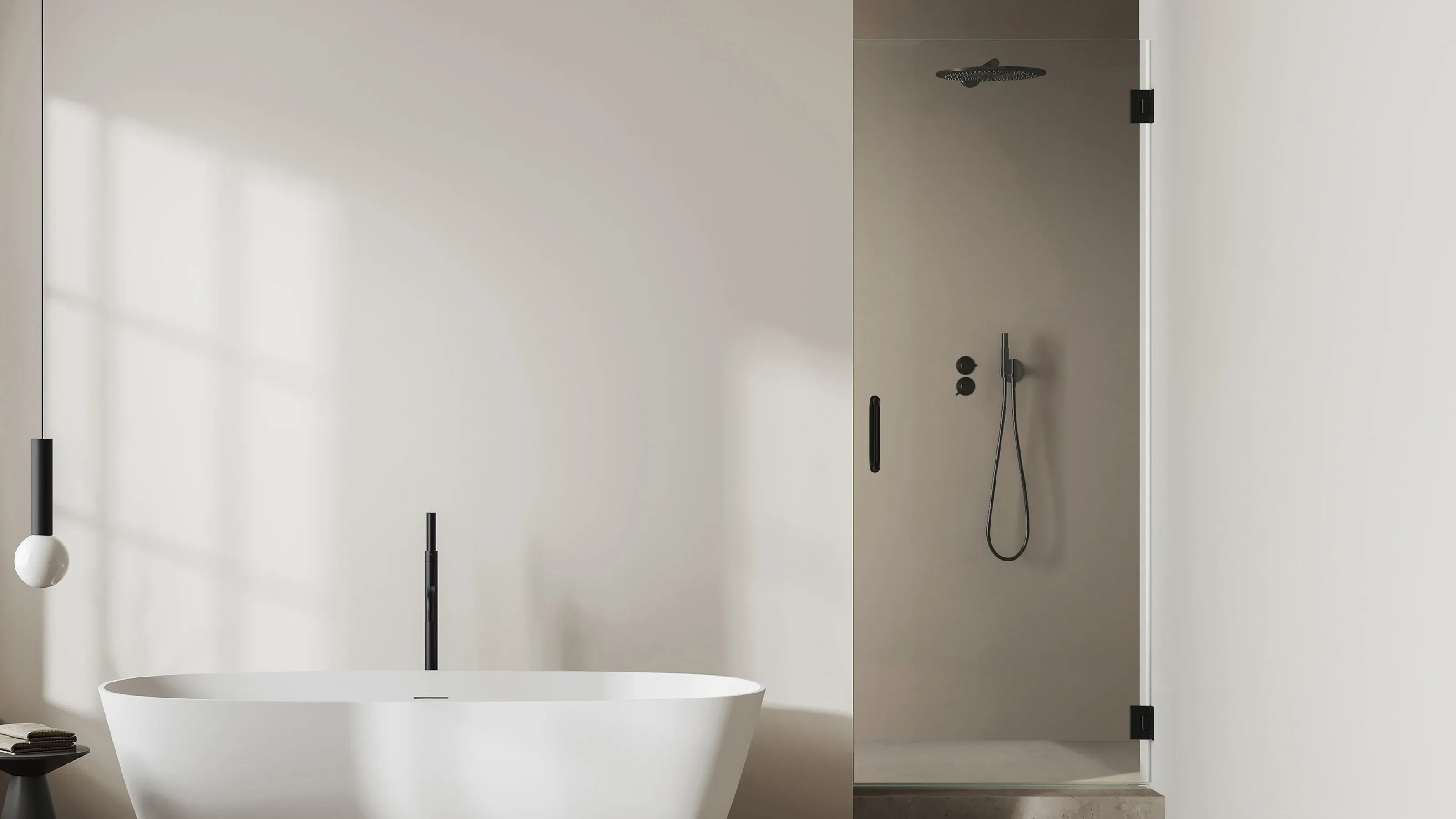 Solo shower door