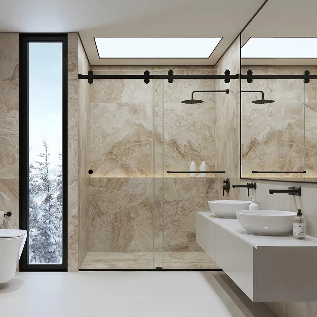 Eclipse shower door