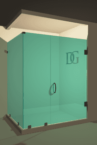 Canto™ Left Open Corner Shower Door-0