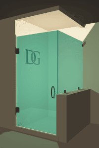 Canto™ Right Open Corner Shower Door with Right Knee Wall-2