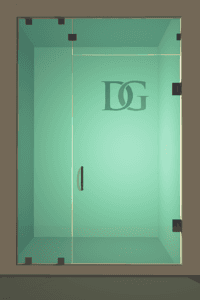 Prima™ Left Open Door & Panel Shower Door with Steam Shower Transom-0