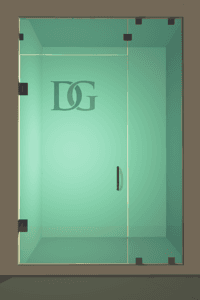 Prima™ Right Open Door & Panel Shower Door with Steam Shower Transom-0