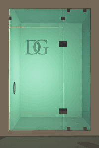 Prima™ Left Open Door & Panel Shower Door with Steam Shower Transom-0