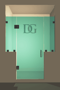 Prima™ Right Open Door & Panel Shower Door with Two Knee Walls-0