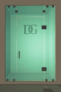 Prima™ Left Open Door & Panel Shower Door with Steam Shower Transom-1