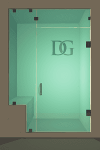 Prima™ Left Open Door & Panel Shower Door with Left Knee Wall & Steam Shower Transom-0