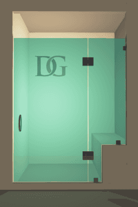 Prima™ Left Open Door & Panel Shower Door with Right Knee Wall-0