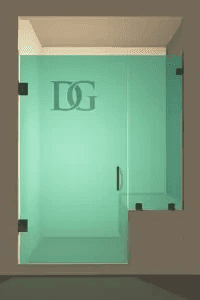 Prima™ Left Open Door & Panel Shower Door with right knee Wall-2