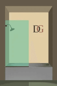 Bathtub Enclosures Right Open Single Swinging Bathtub Screen-1