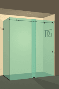 Slider™ Right Open Metro Sliding Corner Shower Door-1