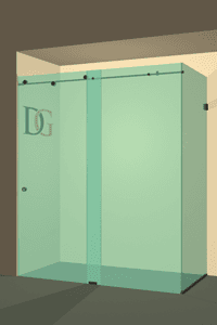 Slider™ Left Open Metro Sliding Corner Shower Door-0