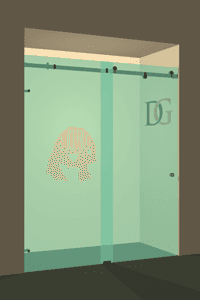 Slider™ Right Open Quadro Sliding Shower Door-0