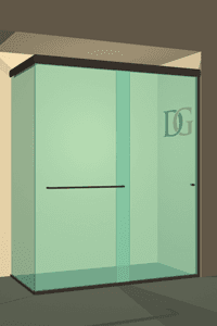 Slider™ Linear Bypass Corner Sliding Shower Door-0