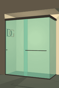 Slider™ Linear Corner Sliding Shower Door-4