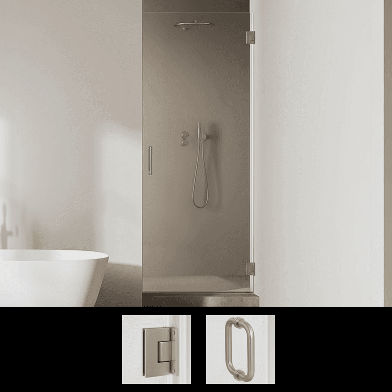 Solo 26" - 30" W x 72" H (3/8" clear) shower door kit