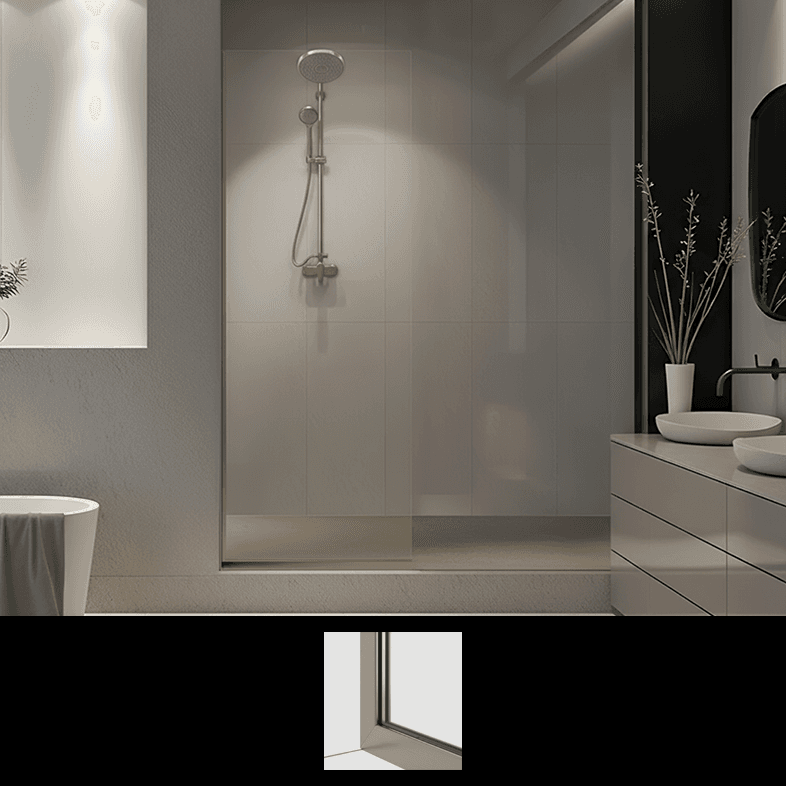 30"x64" Brushed Nickel Tela Fixed Screen
