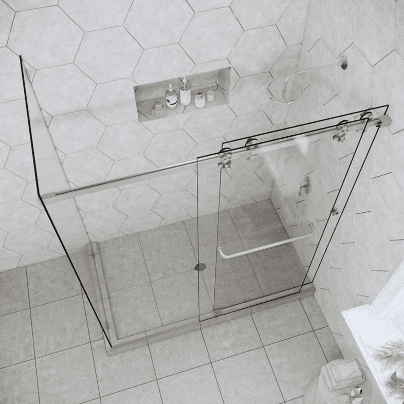 Slider™ Eclipse Double Sliding Corner Shower Door-4