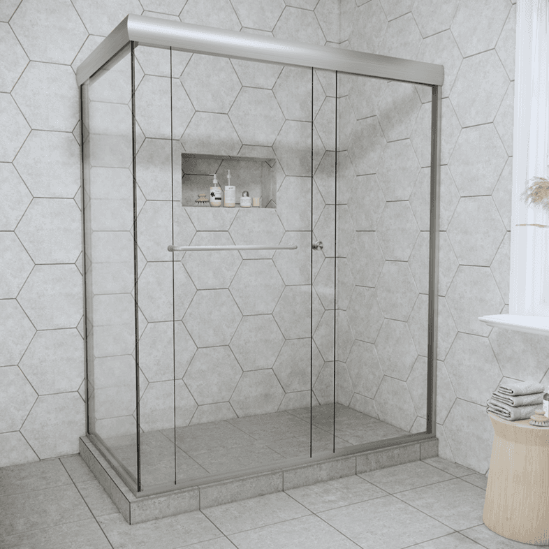 Slider™ Linear Bypass Corner Sliding Shower Door-3