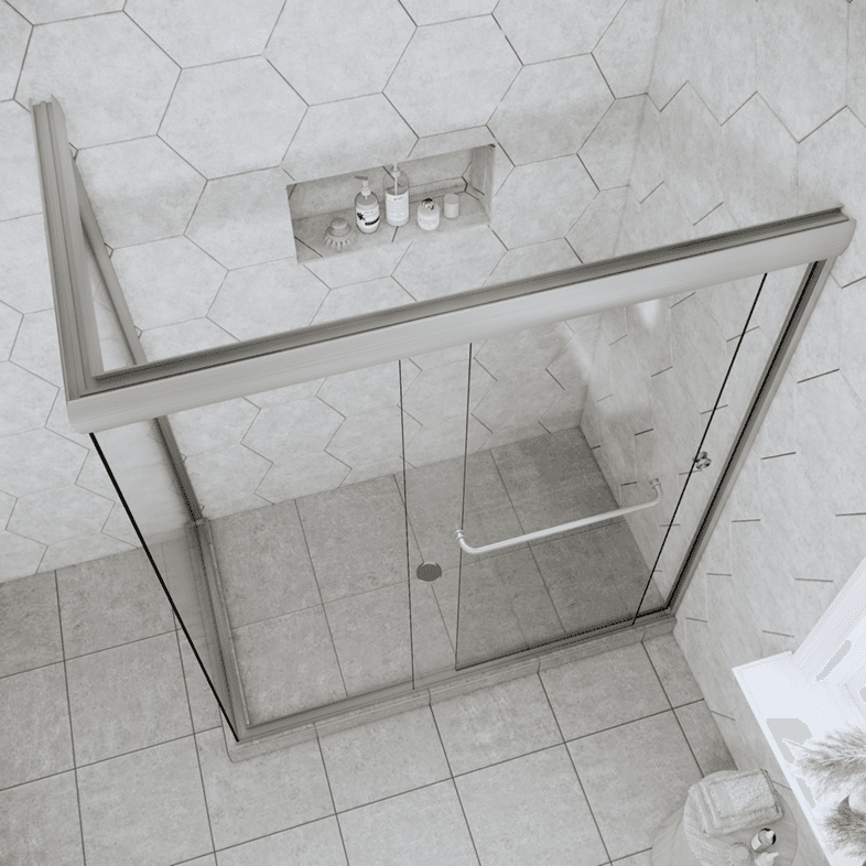 Slider™ Linear Bypass Corner Sliding Shower Door-2