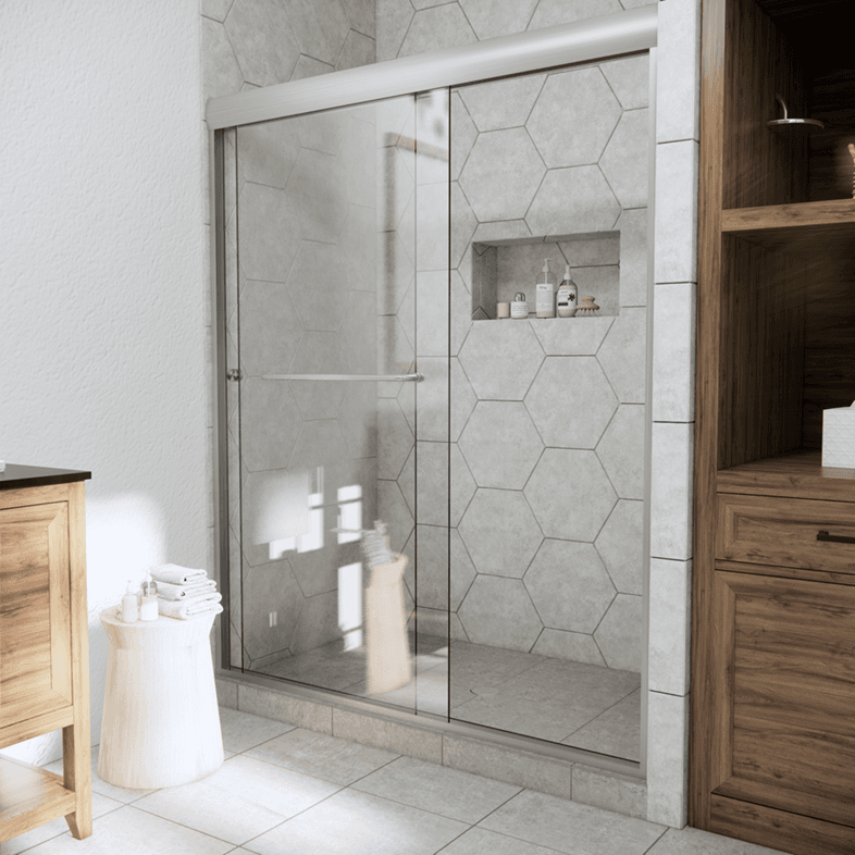 Slider™ Linear Bypass Sliding Shower Door-1