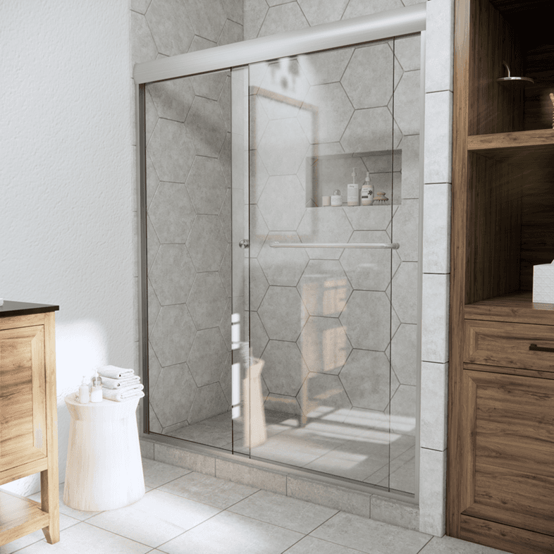Slider™ Linear Bypass Sliding Shower Door-4