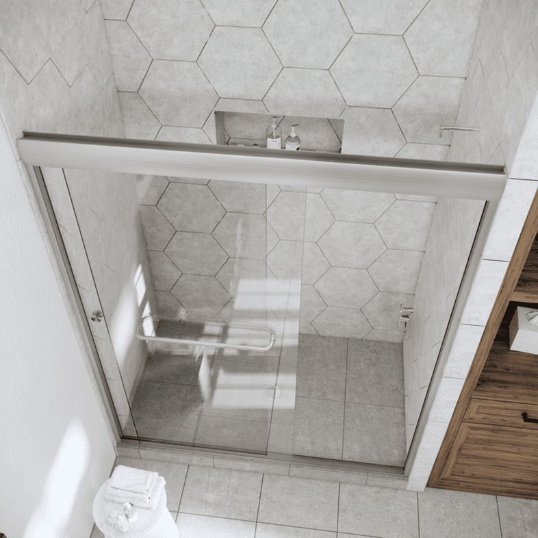 Slider™ Linear Bypass Sliding Shower Door-3