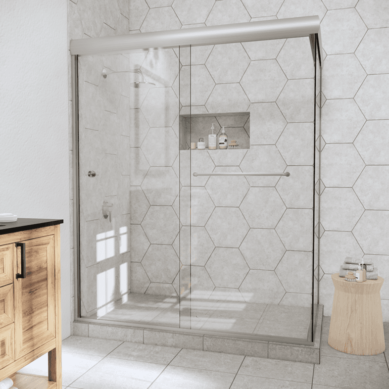 Slider™ Linear Corner Sliding Shower Door-0