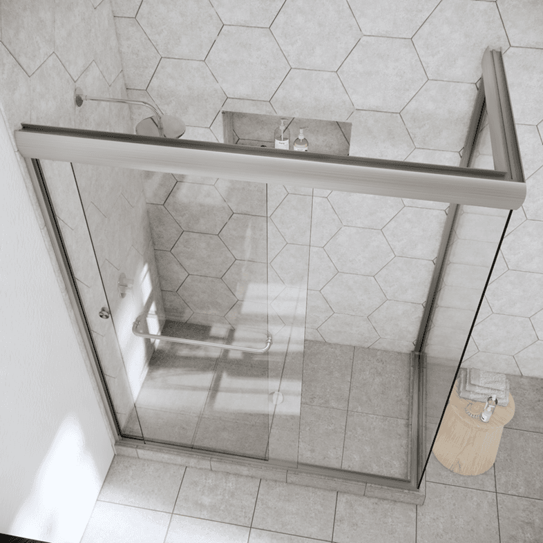 Slider™ Linear Corner Sliding Shower Door-1