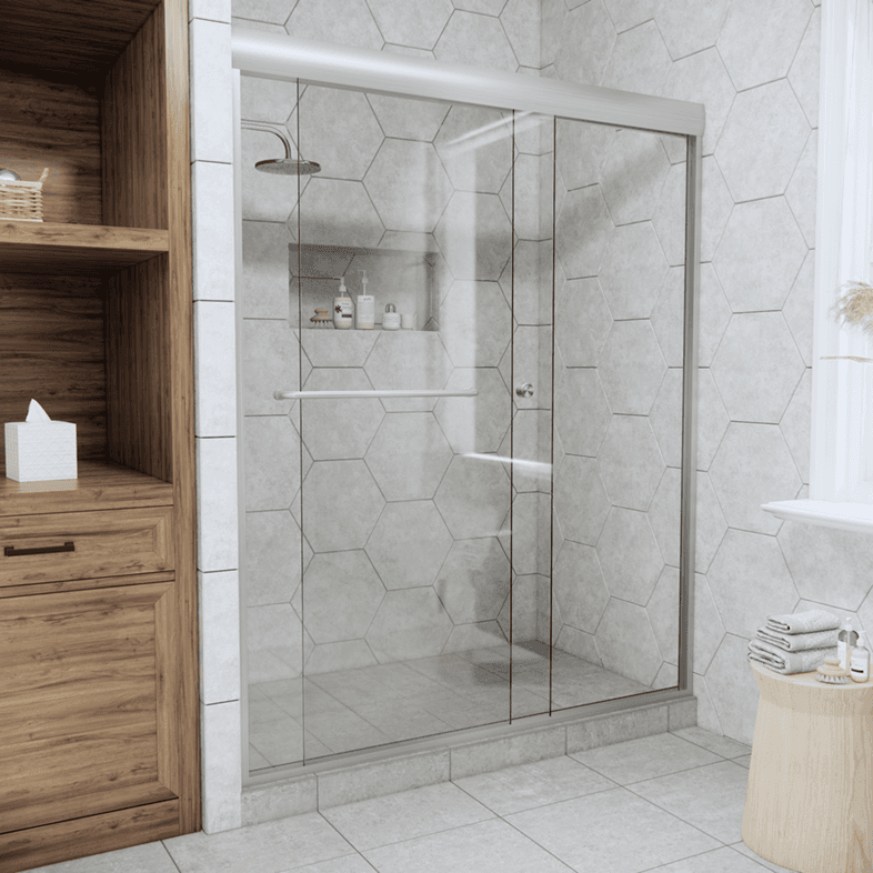 Slider™ Linear Bypass Sliding Shower Door-3