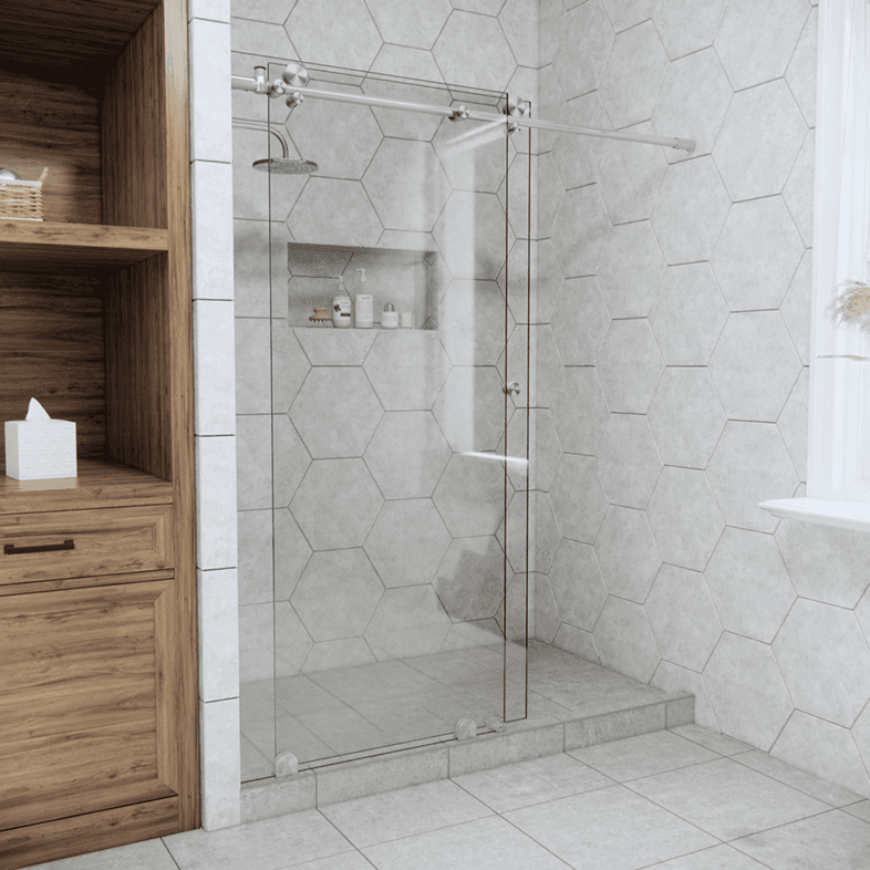 Metro™ Left Open Metro Sliding Shower Door-0