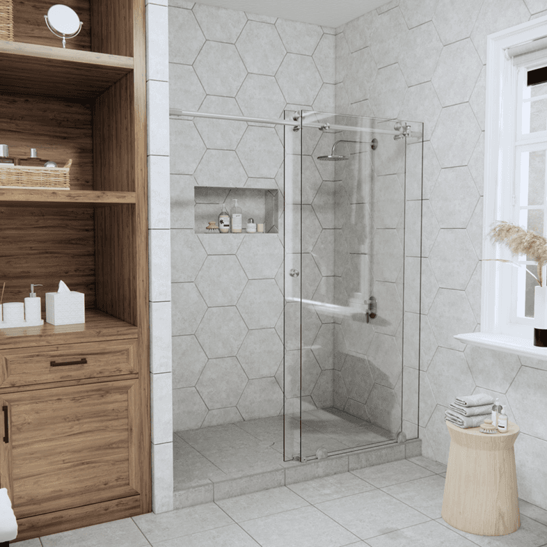 Metro™ Right Open Metro Sliding Shower Door-1