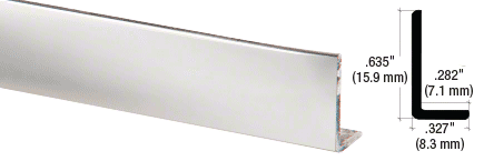 CRL Aluminum 5/8" L-Bar Extrusion