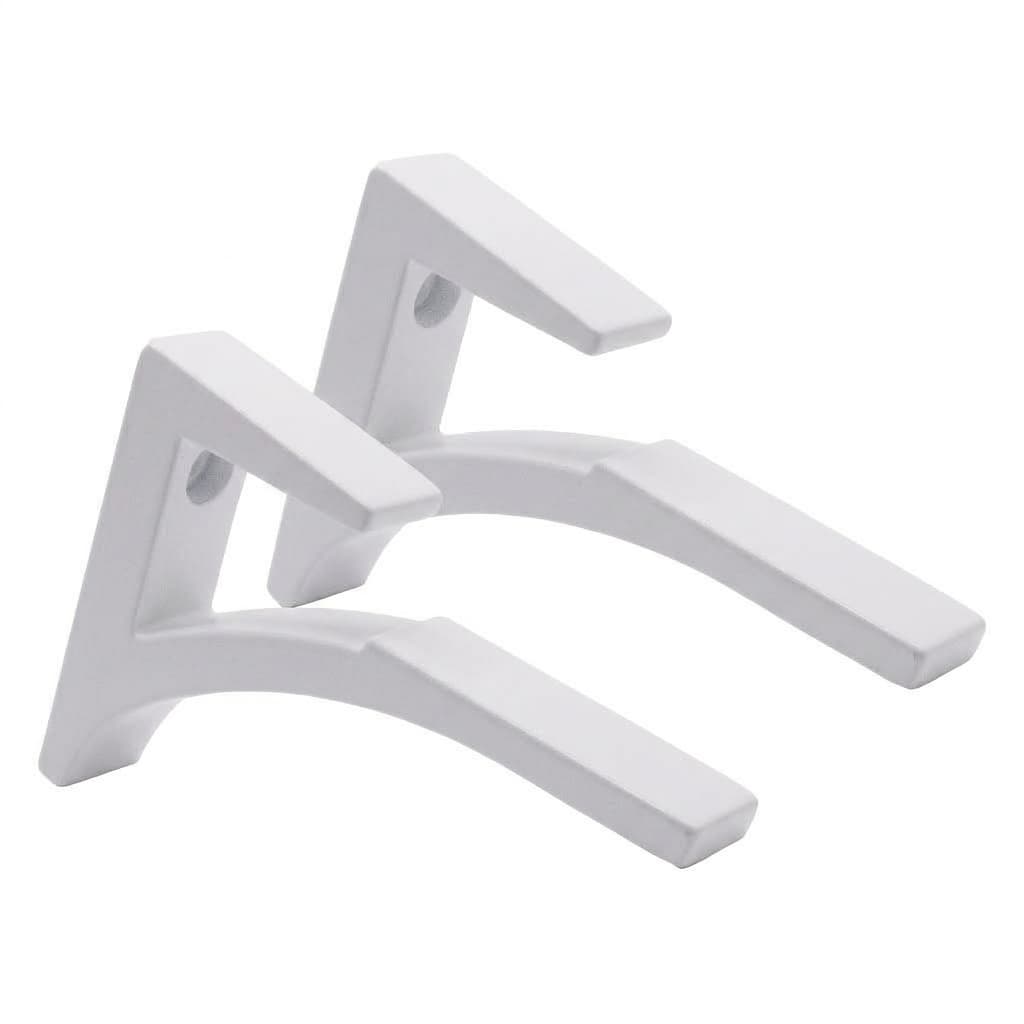 Aluminum Glass Shelf Brackets for 3/8" to 1/2" Shelves - Set of 2