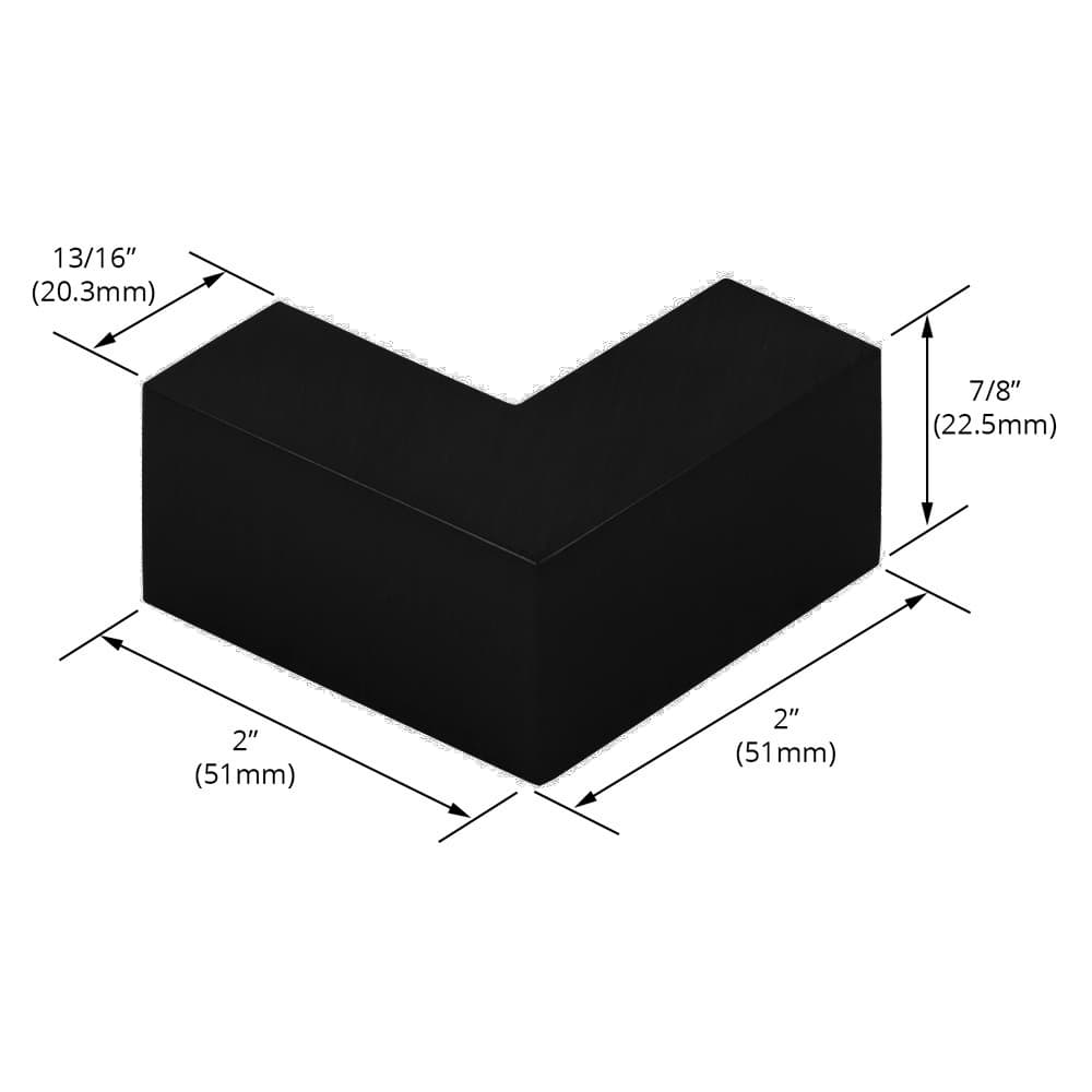 Square 90-Degree Sleeve-Over-Glass Clamp