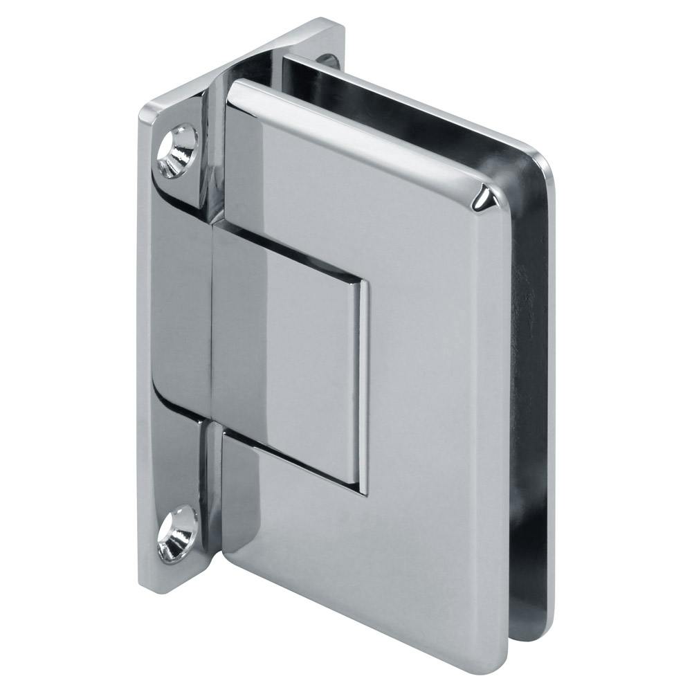 Pluto Zero Adjustable Wall-Mount Beveled Standard Full Back Shower Hinges with Scallop