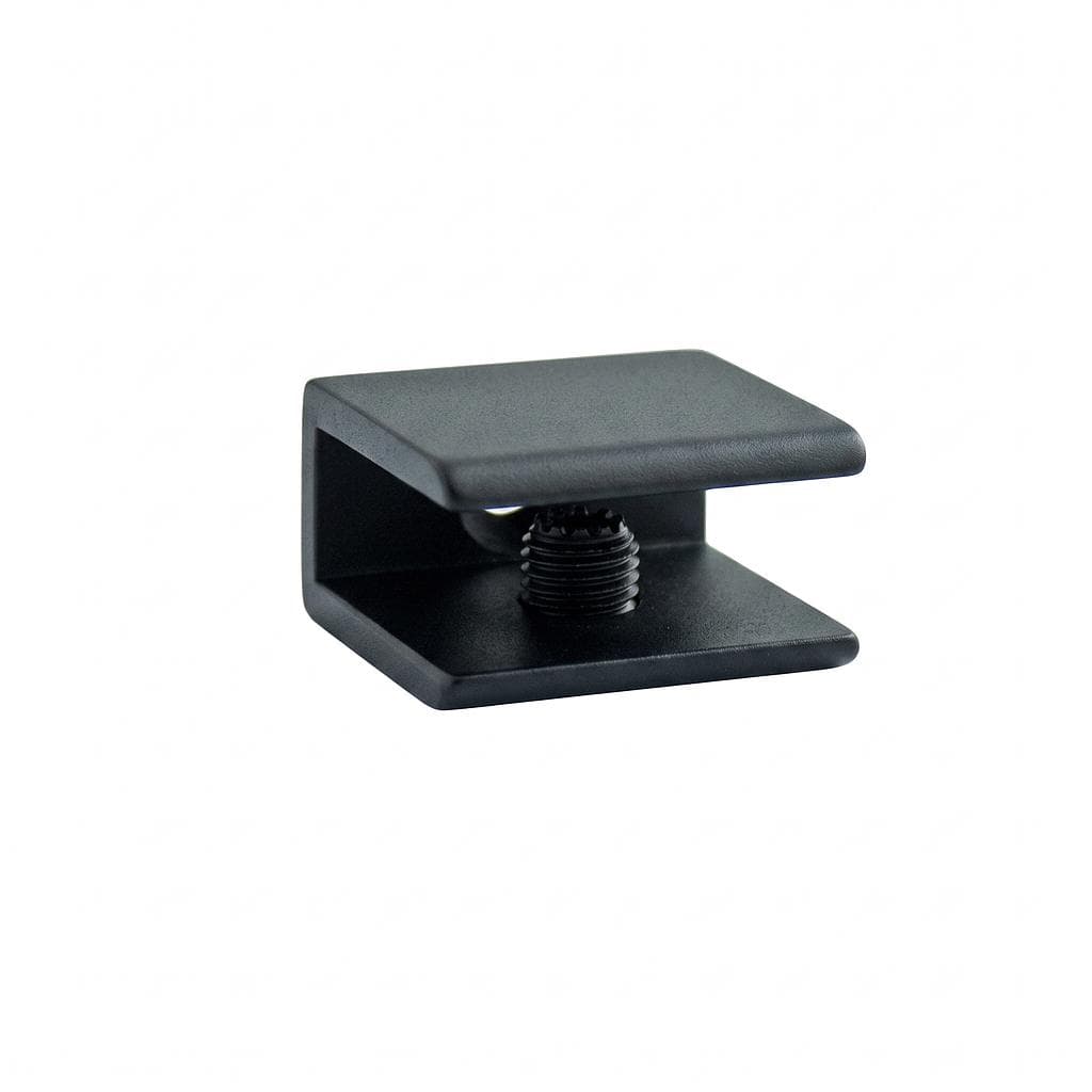 Square Glass Shelf Bracket for 1/4" to 3/8" Shelves - 1 Piece
