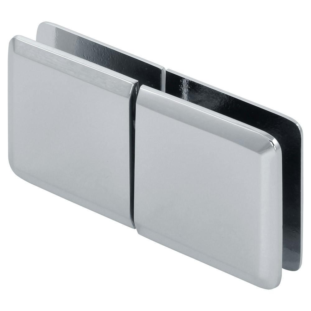 Beveled 180 Degree Glass-to-Glass Movable Transom Clamp