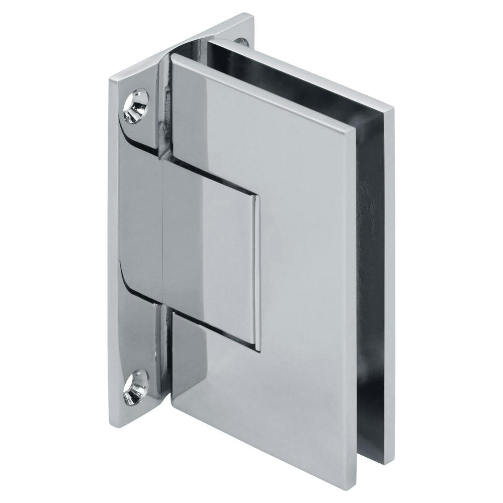 Venus Wall Mount Square Full Back Zero Position Adjustable Shower Hinges, with Scallop