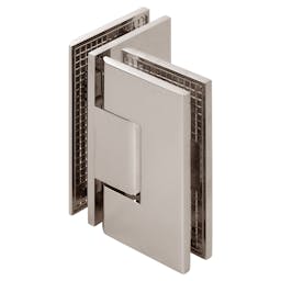 Venus 90-Degree Adjustable Square Glass-to-Glass Shower Door Hinge