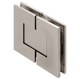 Venus 180 Degree Glass-to-Glass Square Zero Position Adjustable Shower Hinge Cover Plates