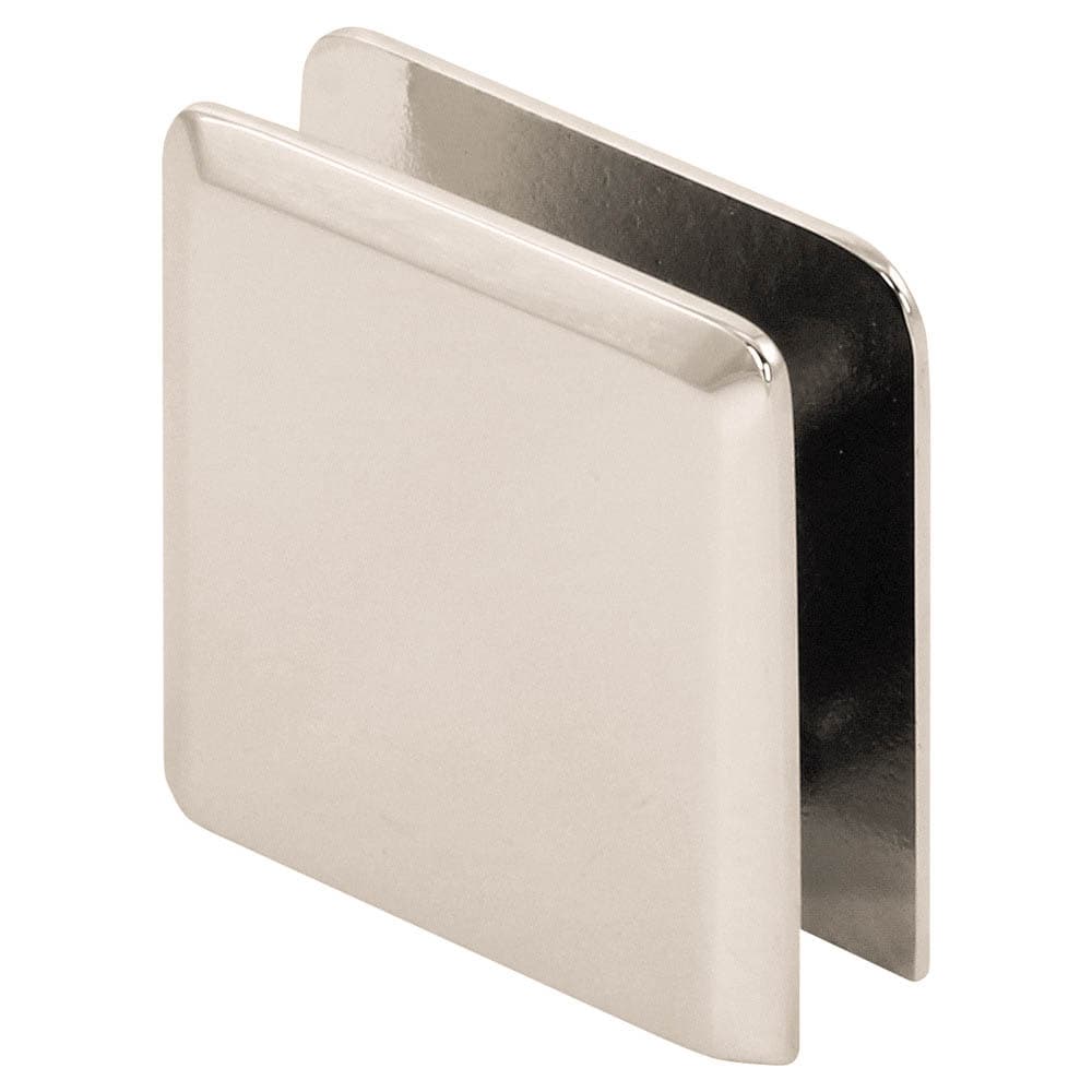 Beveled Wall Mount Hole-in-Glass Clamp
