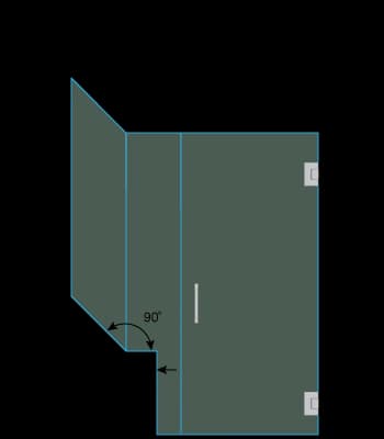 shower door measurement image