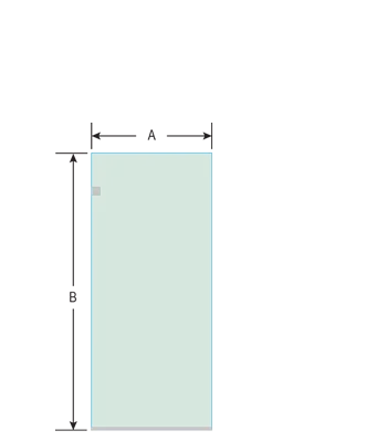 shower door measurement image