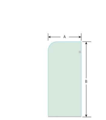 shower door measurement image
